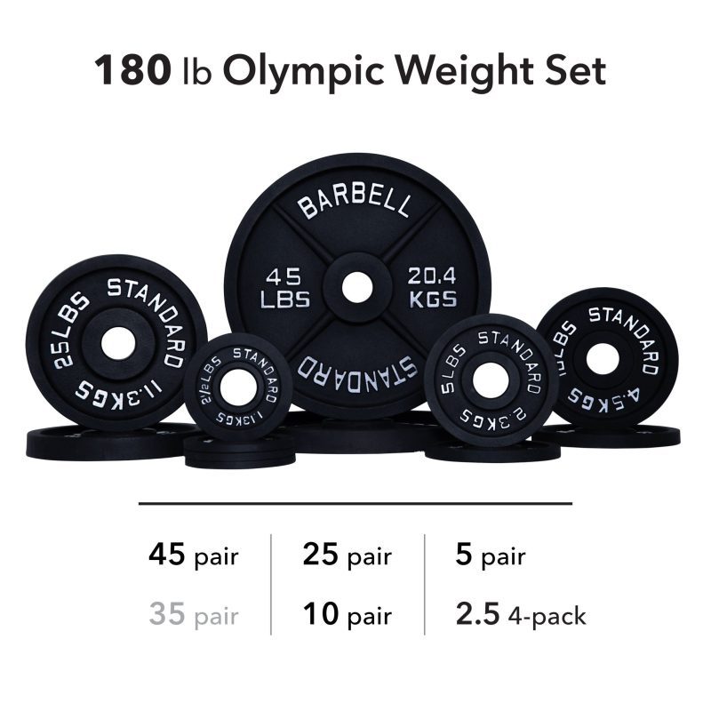 180 lb weight set 46ebfbac a9c4 4e08 9579 952ef6f285af