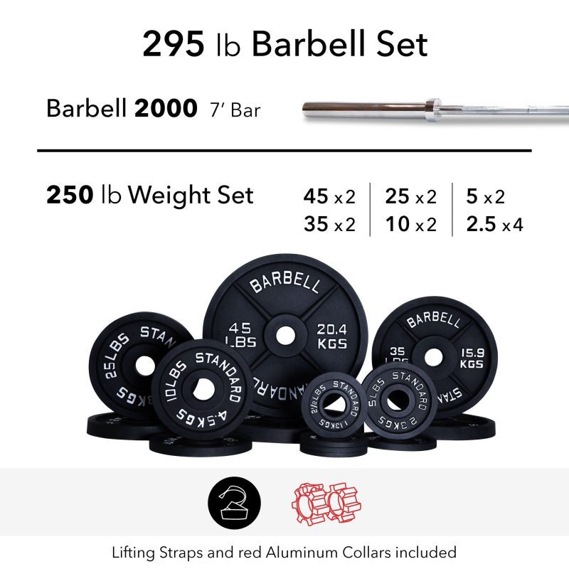 250 lb 2000 ws alum bar weight set