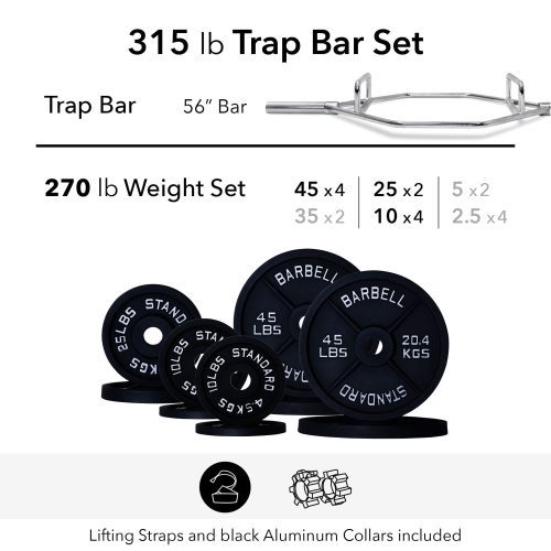 315 lb trap bar weight set