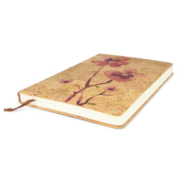 Blossom Cork Journal Book Side