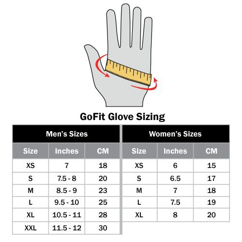 GF Glove Sizing Chart 1222