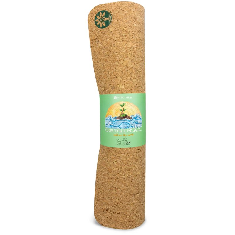 Original Cork Yoga Mat Rolled