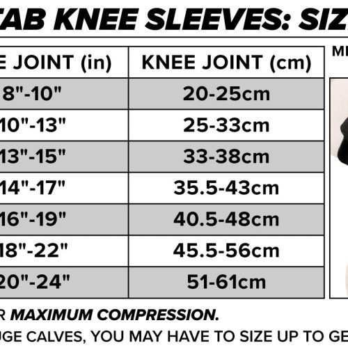 Pull Tab Knee Sleeve Size Guide 2022 2