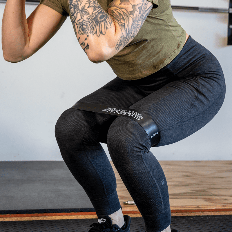 SSF 12x2in Mini Bands Danya Black Squat 1