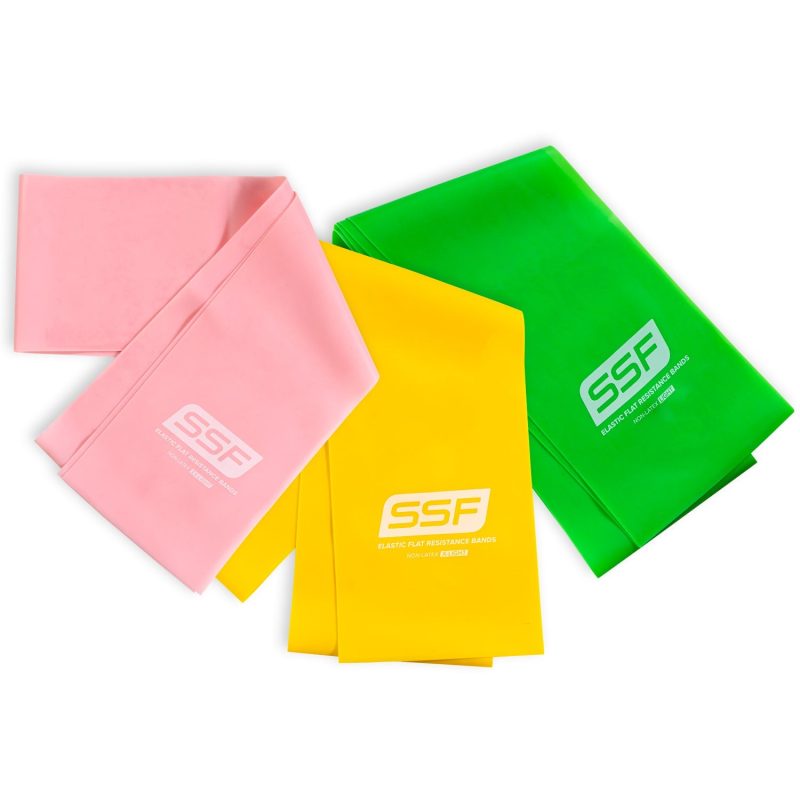 SSF Flat Bands Pink Yellow Green 3 Pack Main Image Jan 2024 1