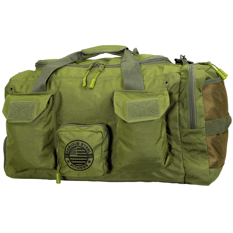 SSF MId Bud GREEN Duffel Bag Main Image On White Dec 2022 1