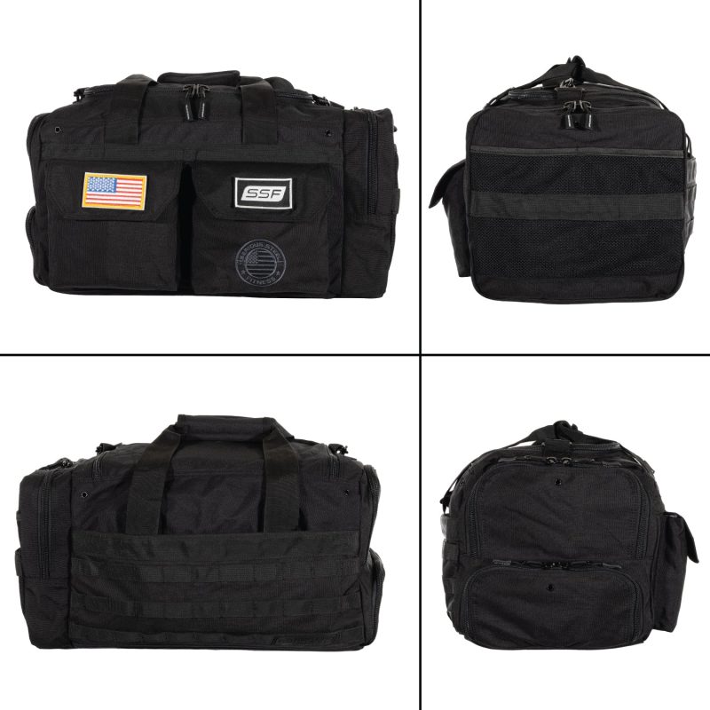 SSF Mid Bud Black Duffel Bag 360 View Mar 2024 1