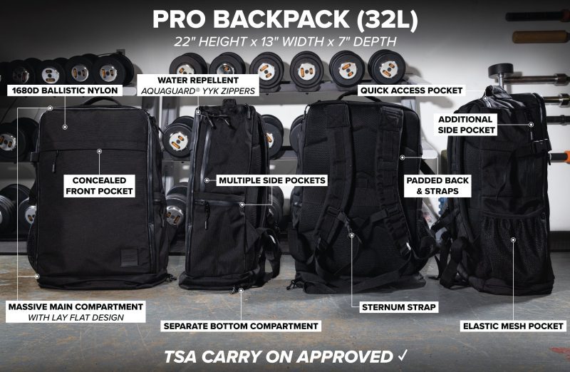 SSF Pro Backpack Spec Page Dec 2023 1