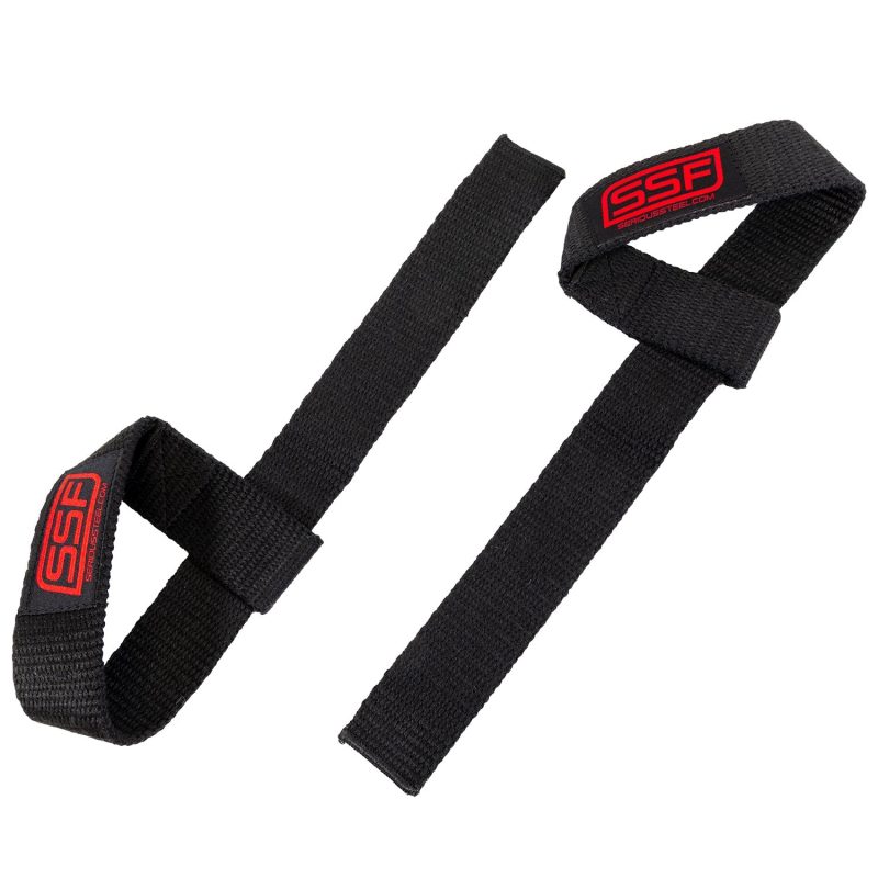 SSF Traditional Lifting Straps Black On White May 2023 1