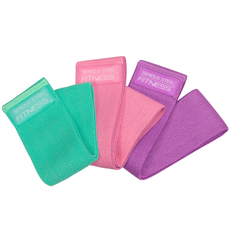 SSF Hip Glute Bands GRIPPY 3 Pack Green Pink Purple May 2023 1