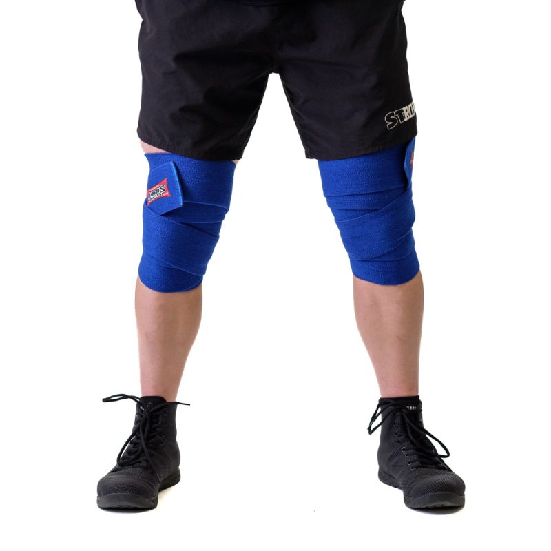 Sling Shot Knee Wraps Blue Front