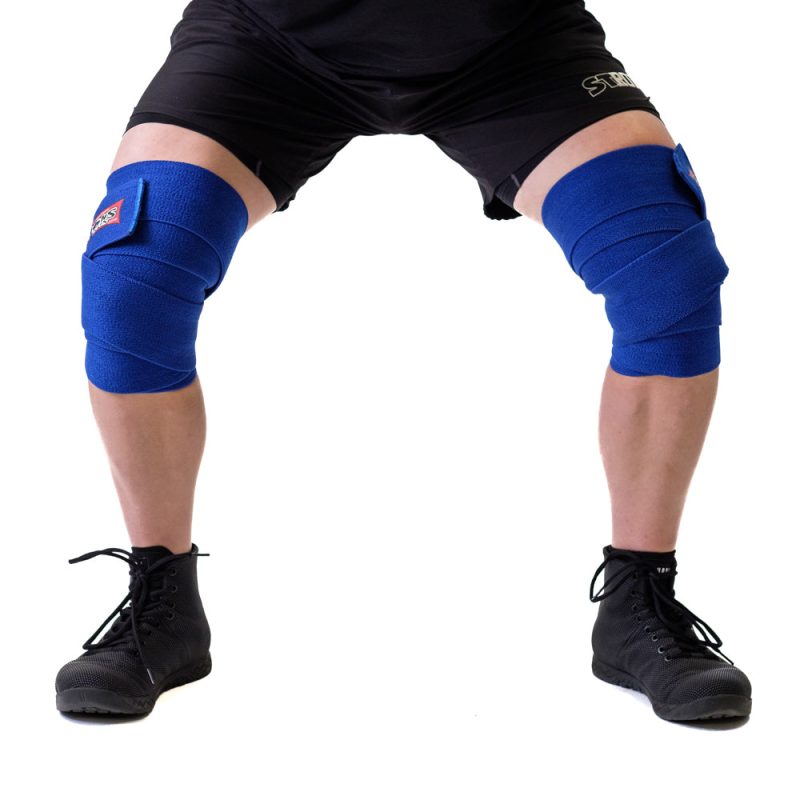 Sling Shot Knee Wraps Blue Front 2