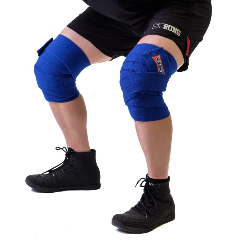 Sling Shot Knee Wraps Blue Side 2