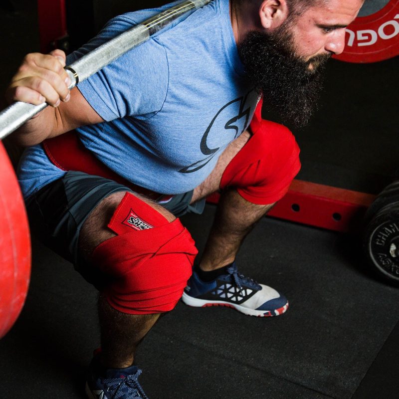 World Record Knee Wraps In Use