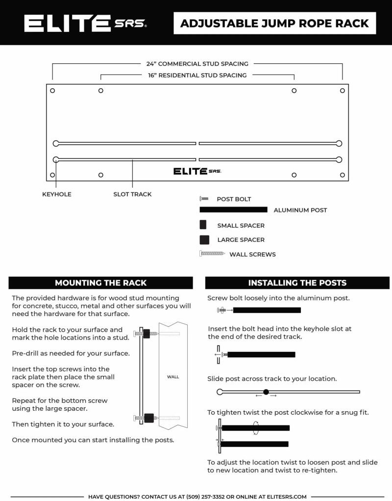 adjustable jump rope rack elite jumps 411489