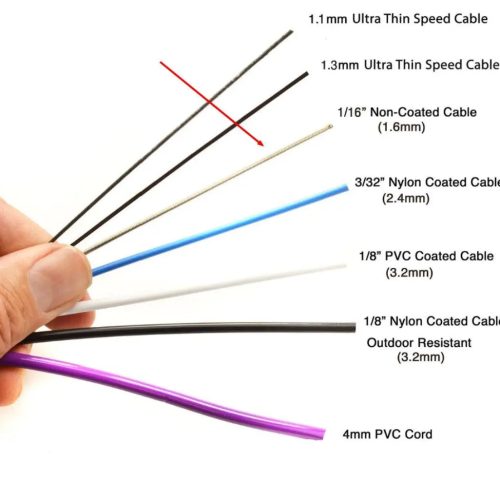 bare steel speed cable 16mm elite jumps 878746