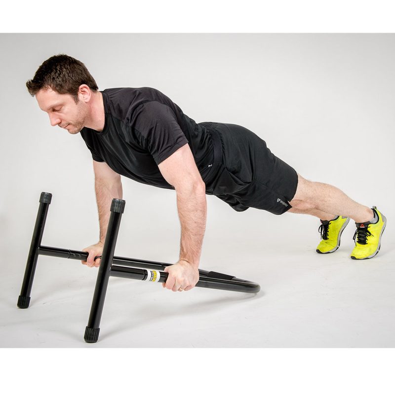 black xl single bar pushup 1200