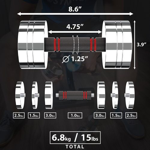 chrome 20adjustable 20dumbbell 2015lb 20image 205n