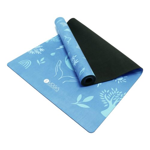 combo yoga mat 2 in 1 mat towel bali blue earth lightweight ultra soft yoga design lab 5