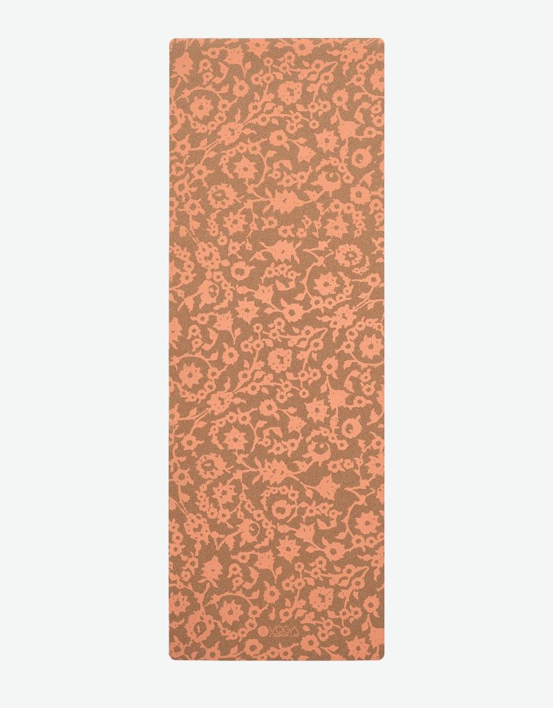 cork yoga mat floral batik coral eco friendly yoga mats and washable yoga mats yoga design lab 1