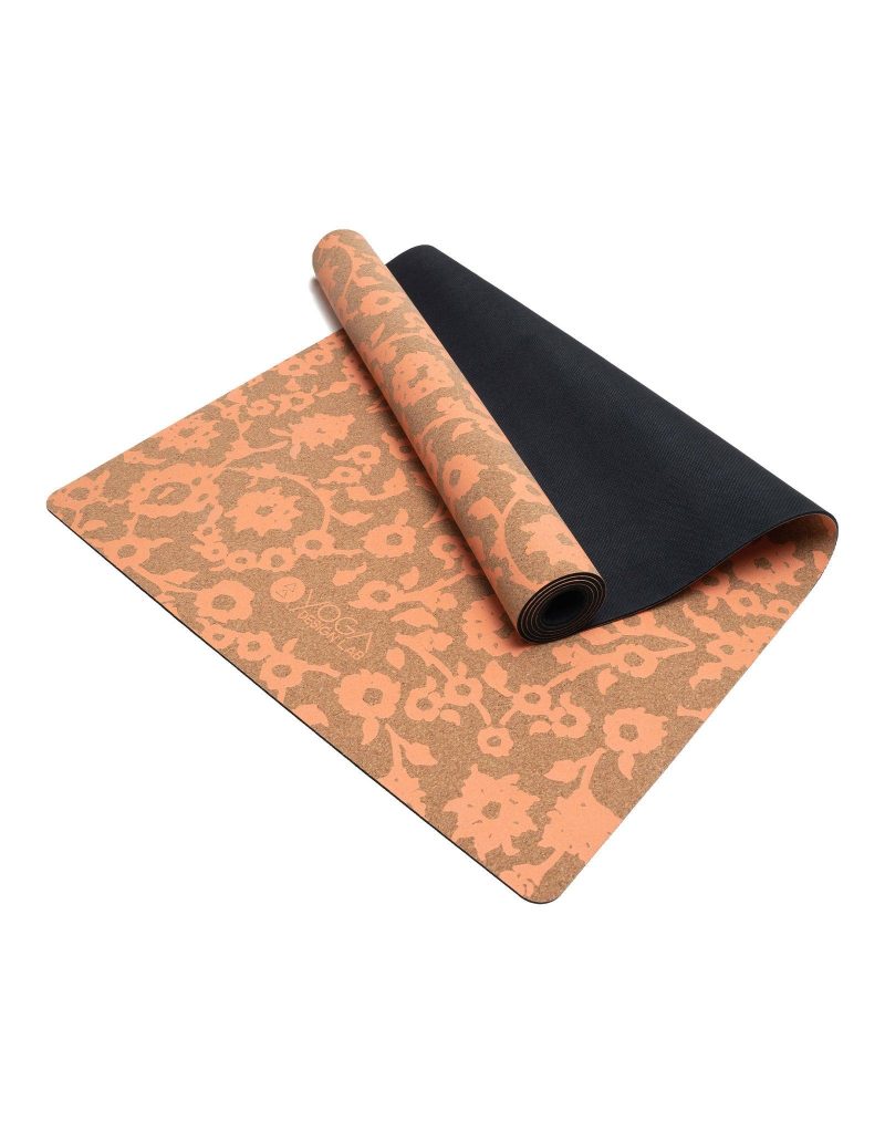 cork yoga mat floral batik coral eco friendly yoga mats and washable yoga mats yoga design lab 6