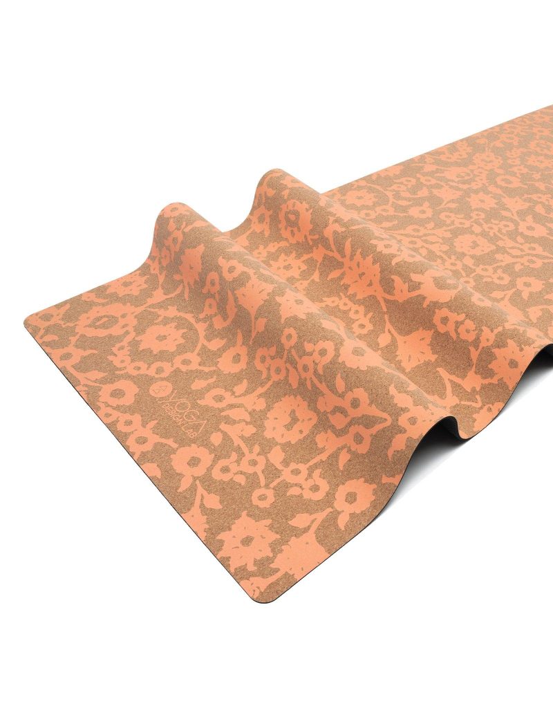 cork yoga mat floral batik coral eco friendly yoga mats and washable yoga mats yoga design lab 7