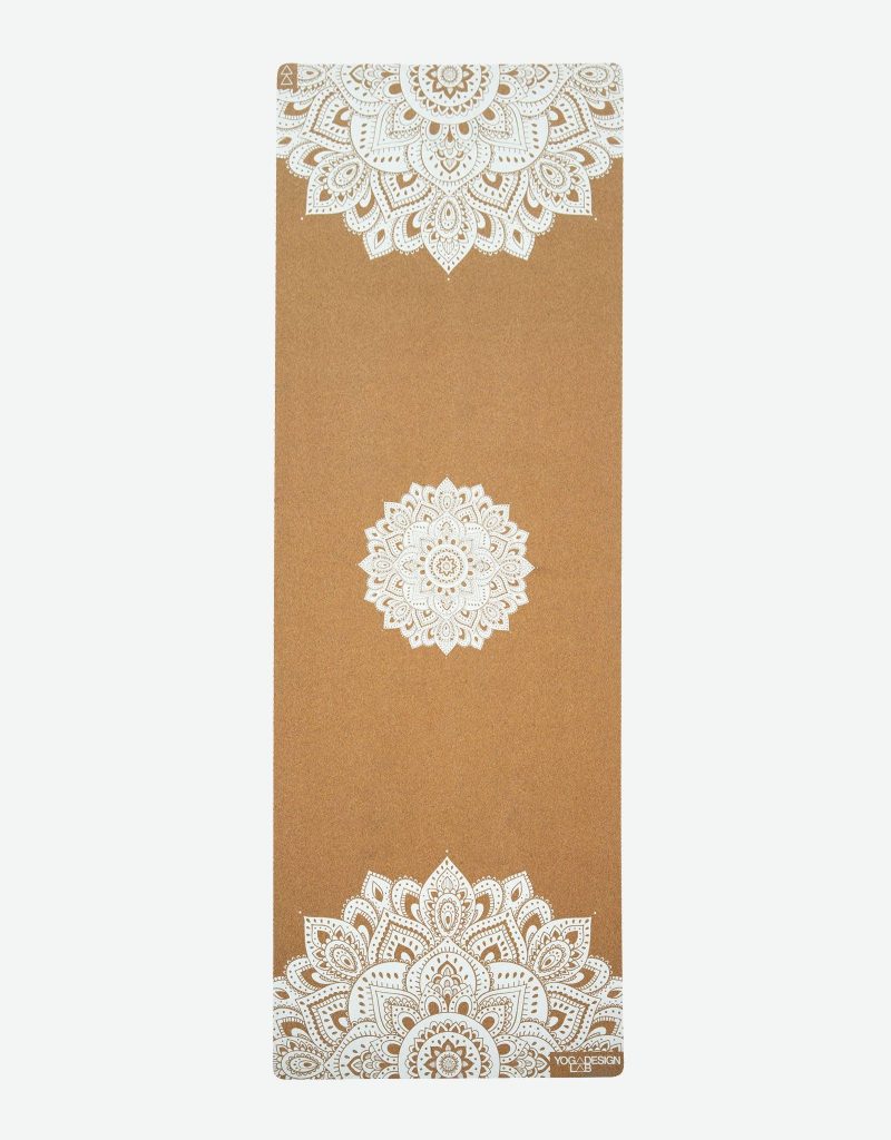 cork yoga mat mandala white eco friendly yoga mats and washable yoga mats yoga design lab 1