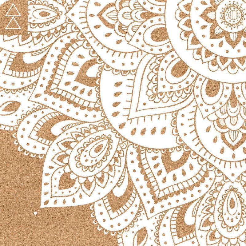 cork yoga mat mandala white eco friendly yoga mats and washable yoga mats yoga design lab 4