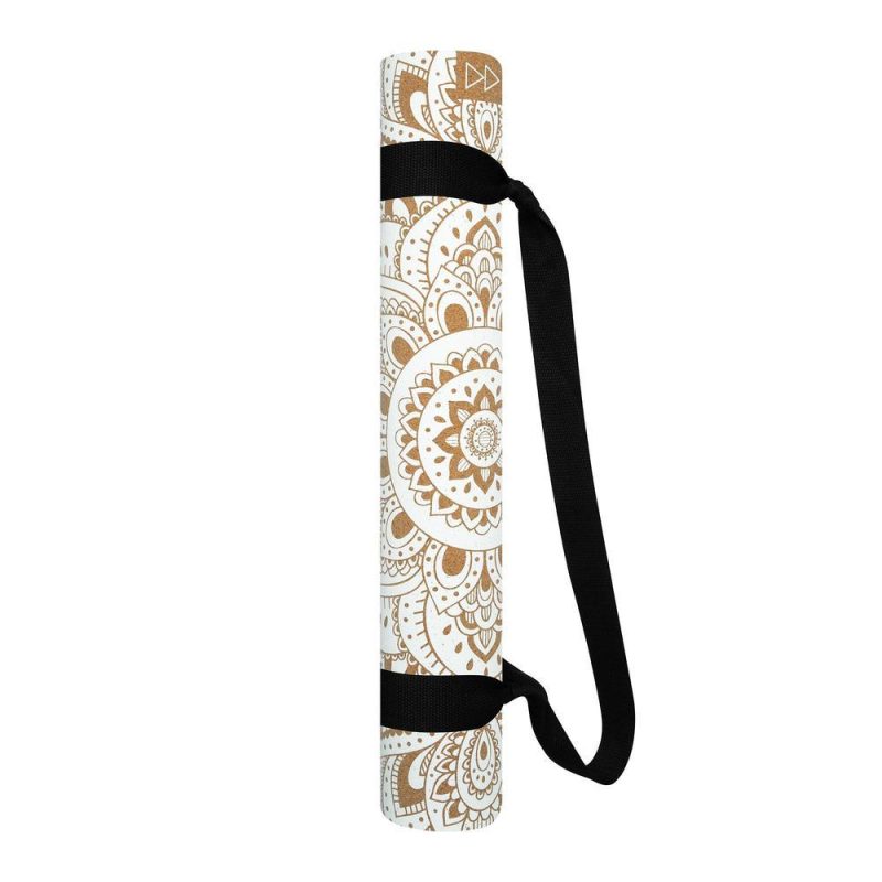 cork yoga mat mandala white eco friendly yoga mats and washable yoga mats yoga design lab 5