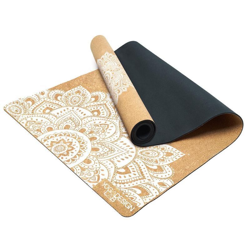 cork yoga mat mandala white eco friendly yoga mats and washable yoga mats yoga design lab 6