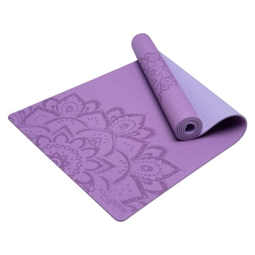 flow yoga mat pure mandala lavender 6mm ideal mat for beginners yoga design lab 5