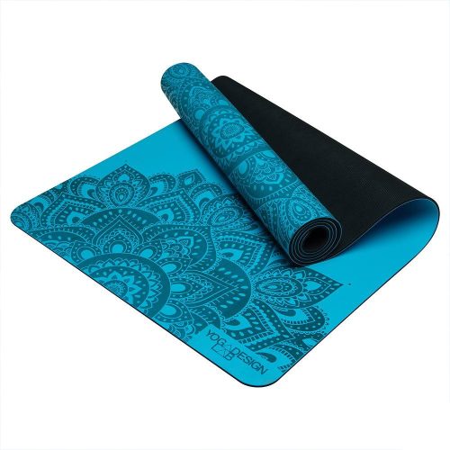 infinity yoga mat 5mm mandala aqua the best yoga mat provides great support yoga design lab 7