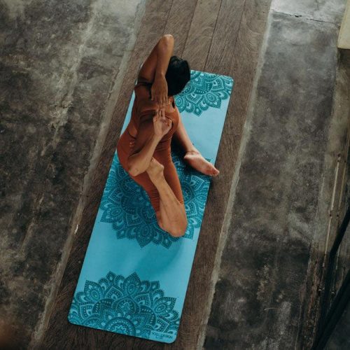 infinity yoga mat 5mm mandala aqua the best yoga mat provides great support yoga design lab 9