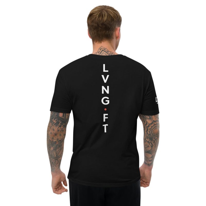 mens fitted t shirt black back 61fd99988119c