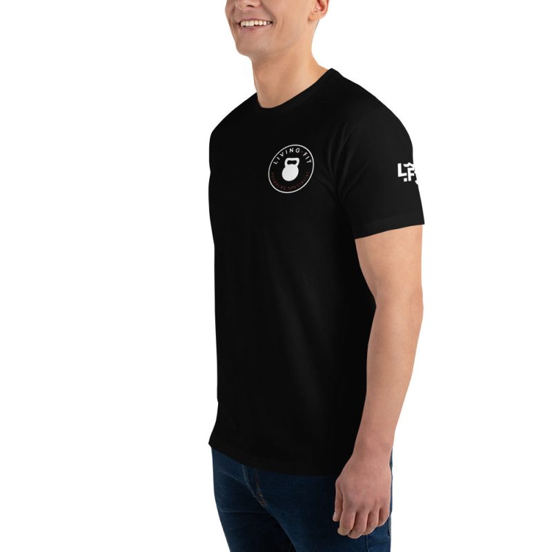 mens fitted t shirt black left front 638fbf9143813