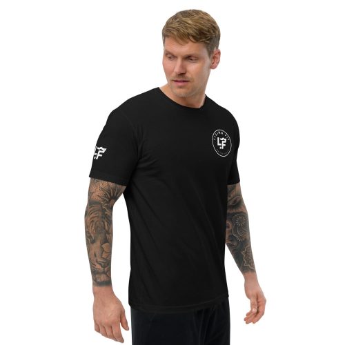 mens fitted t shirt black right front 61fd9998813bd