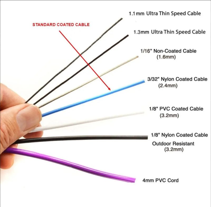 nylon coated steel speed cable 24mm elite jumps 221530