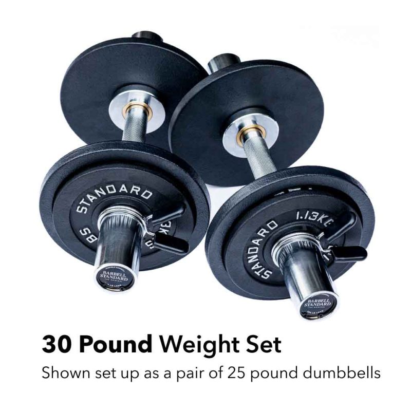 olympic loadable dumbbells 30 max pair