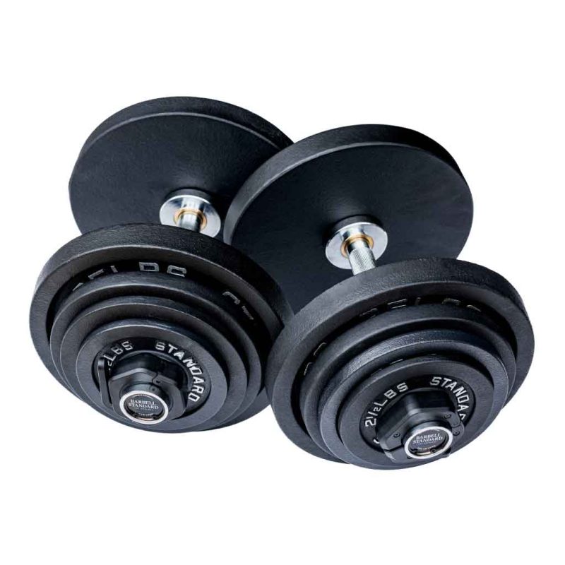 olympic loadable dumbbells 95lb pair