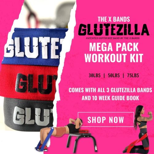 the x bands glutezilla patented hip thrust workout band 44351658819904