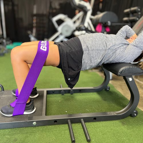 the x bands purple 75 glutezilla patented hip thrust workout band 44732141633856