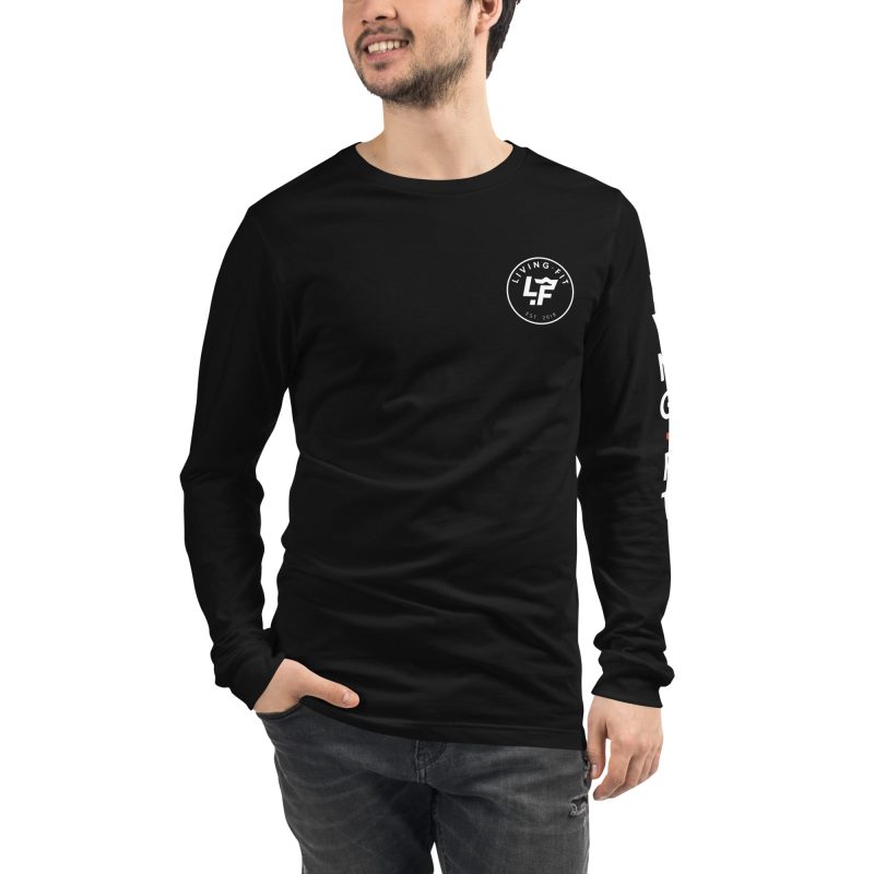 unisex long sleeve tee black front 65603715156fa