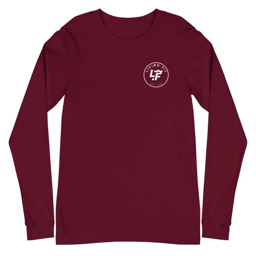 Maroon Long Sleeve LF Circle Logo Tee