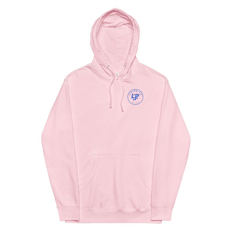 Pink LF Hoodie Blue Circle Logo