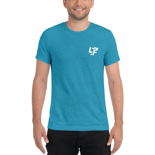 unisex tri blend t shirt aqua triblend front 656036997148d