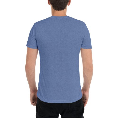 unisex tri blend t shirt blue triblend back 6560362eca371