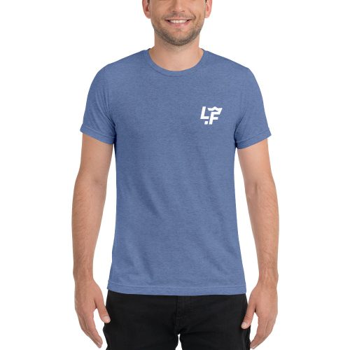 unisex tri blend t shirt blue triblend front 656036996f6fa