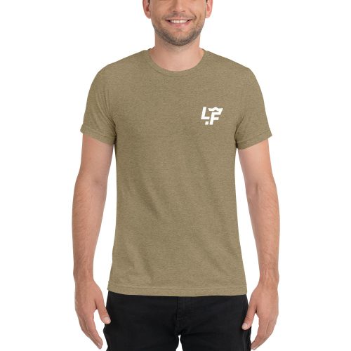 unisex tri blend t shirt olive triblend front 6560369975a57