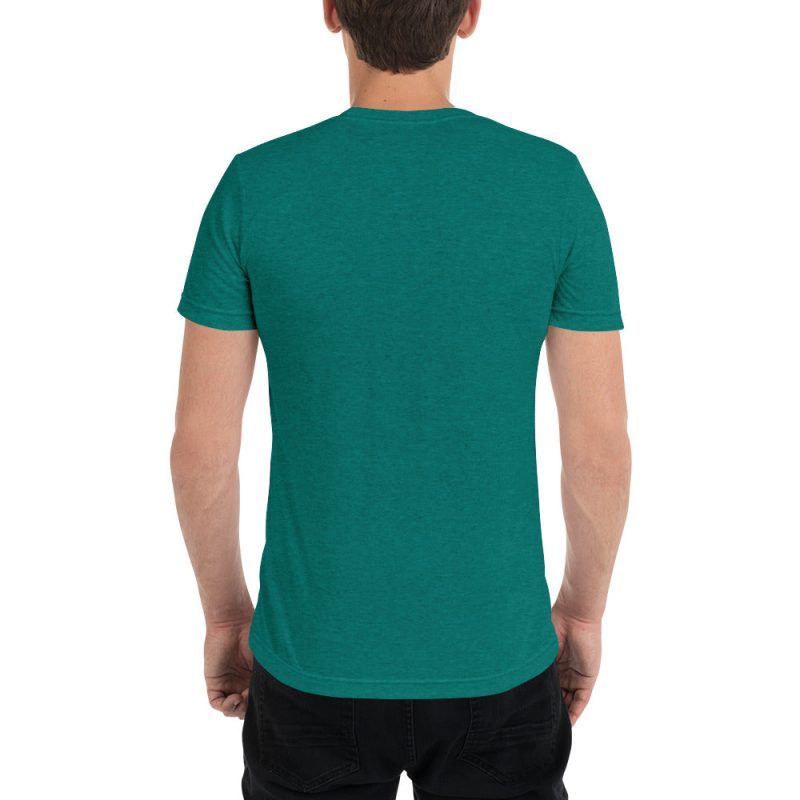 unisex tri blend t shirt teal triblend back 6560362ec5555