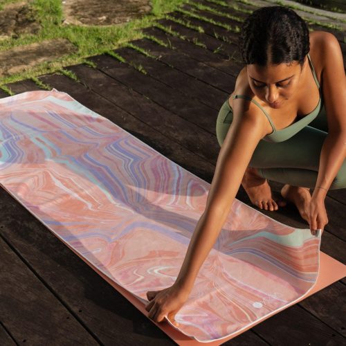 ydl yoga mat towel ultra grippy moisture absorbing and quick dry yoga design lab 62